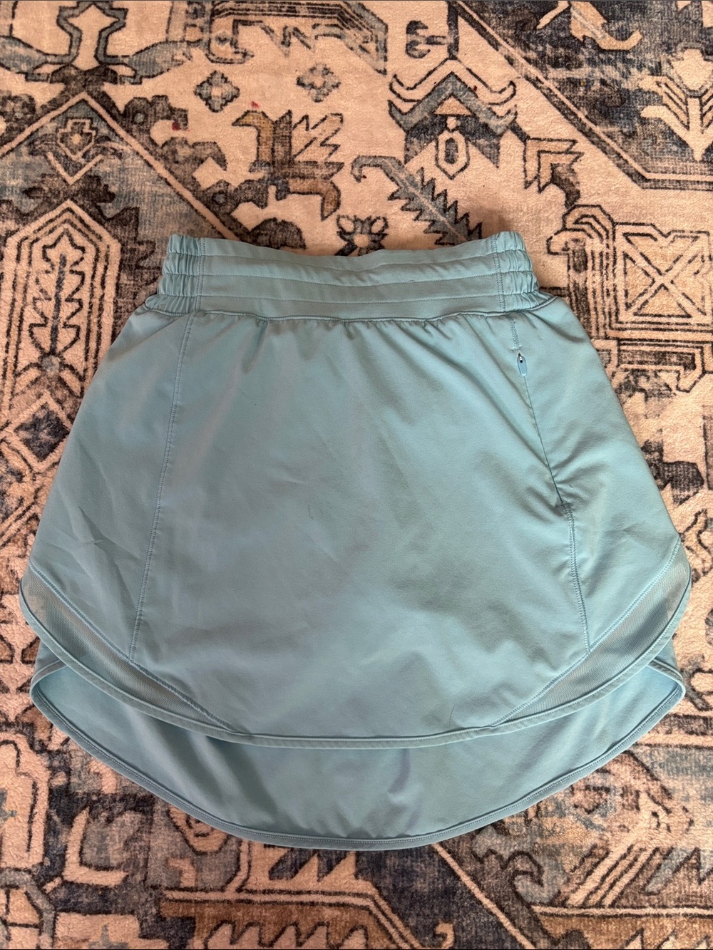 lululemon athletica teal high-low athletic skirt